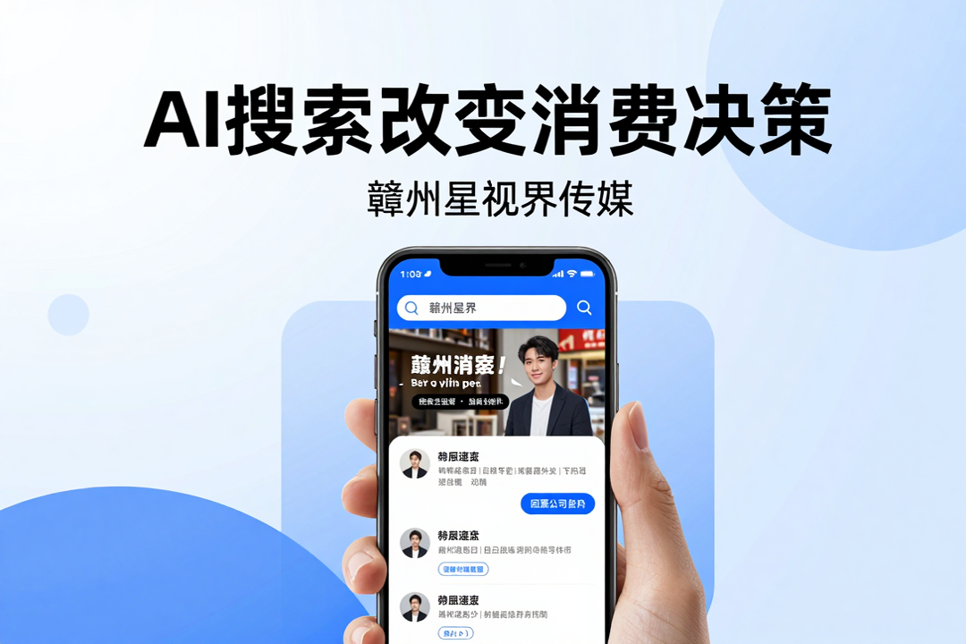 AI搜索正在改变赣州人的消费习惯，你的店被推荐了吗？赣州星视界传媒详解门店应对策略